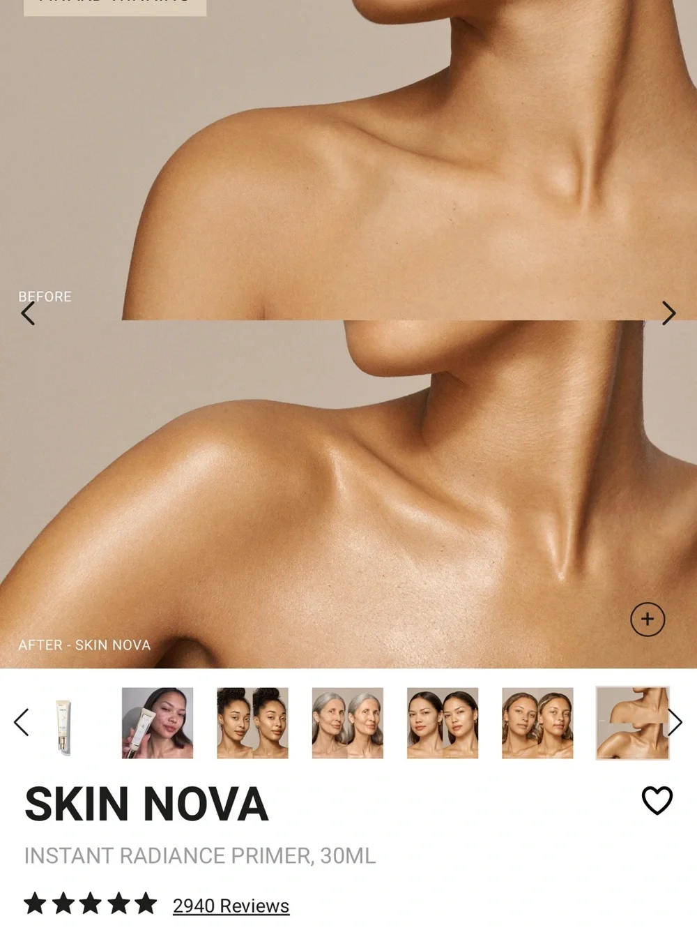 Vieve Skin Nova Instant Radiance Primer Travel Size 5 mL